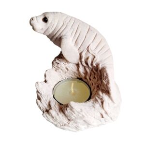 Vintage 1999 Mr. Sandman Sand Sculpture Covered in Delicate Glitter 4"